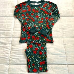 Girls Hanna Andersson holiday long john PJs